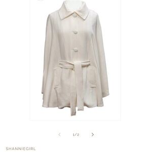 Women's Cream Cape Coat